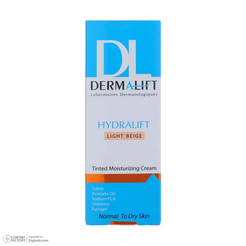 کرم مرطوب کننده رنگی صورت درمالیفت مدل HYDRALIFT مناسب پوستهای خشک و معمولی حجم 40 میلی لیتر - تصویر 5