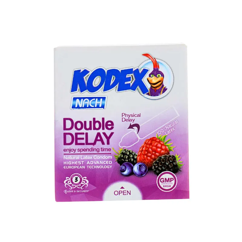 کاندوم ناچ کدکس مدل Double Delay بسته 3 عددی - تصویر 2
