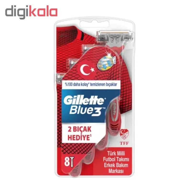 خودتراش ژیلت مدل Blue 3 بسته 8 عددی - تصویر 3