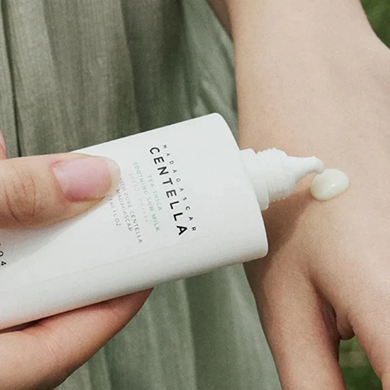 کرم ضد آفتاب بدون رنگ اسکین 1004 SPF 50 مدل TEA-TRICA محافظ UVA ،UVB، مناسب برای انواع پوست، حجم 50 میلی‌لیتر - تصویر 3