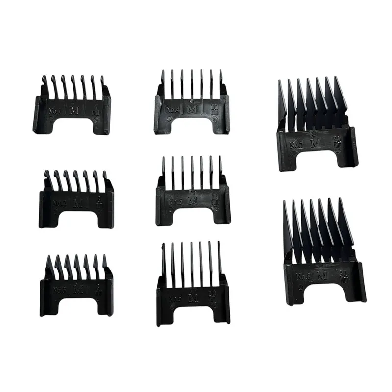 ست شانه ماشین اصلاح کد K501 مجموعه 8 عددی