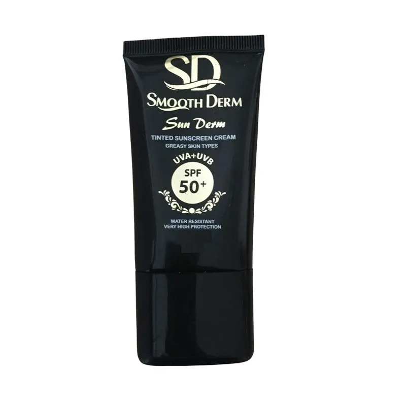 کرم ضدآفتاب بی رنگ اسموت درم SPF50 مدل OS محافظ UVA و UVB مناسب پوست چرب حجم ۴۰ میلی لیتر