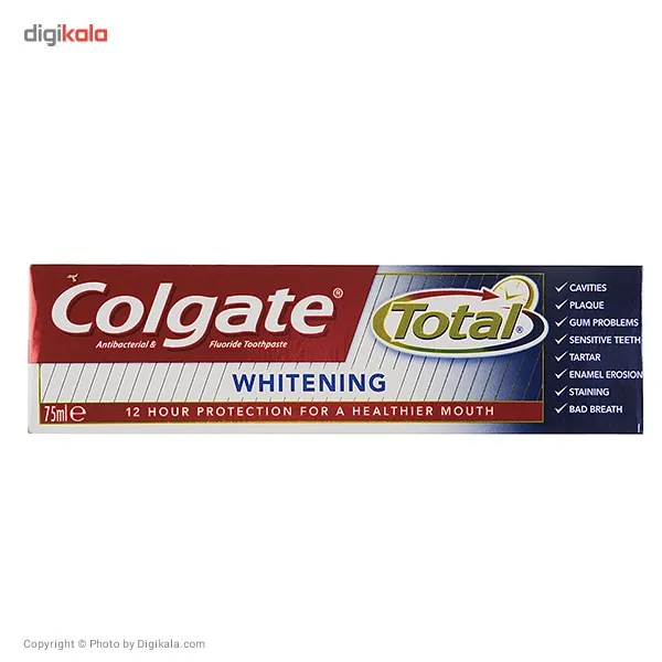 خمیر دندان کلگیت مدل Total Professional Whitening حجم 75 میلی لیتر - تصویر 2