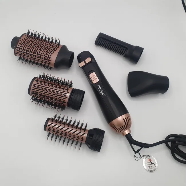 سشوار برس‌دار چرخشی 1200 وات مک استایلر مدل MC_1515، موتور DC، وزن 620 گرم، دارای سری چرخشی با ویژگی حجم‌دهندگی، فرکنندگی - تصویر 6