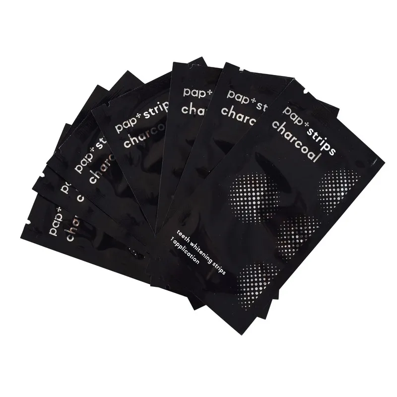 نوار سفید کننده دندان اسمایل کیت مدل زغال +PAP  بسته 7 عددی - تصویر 3