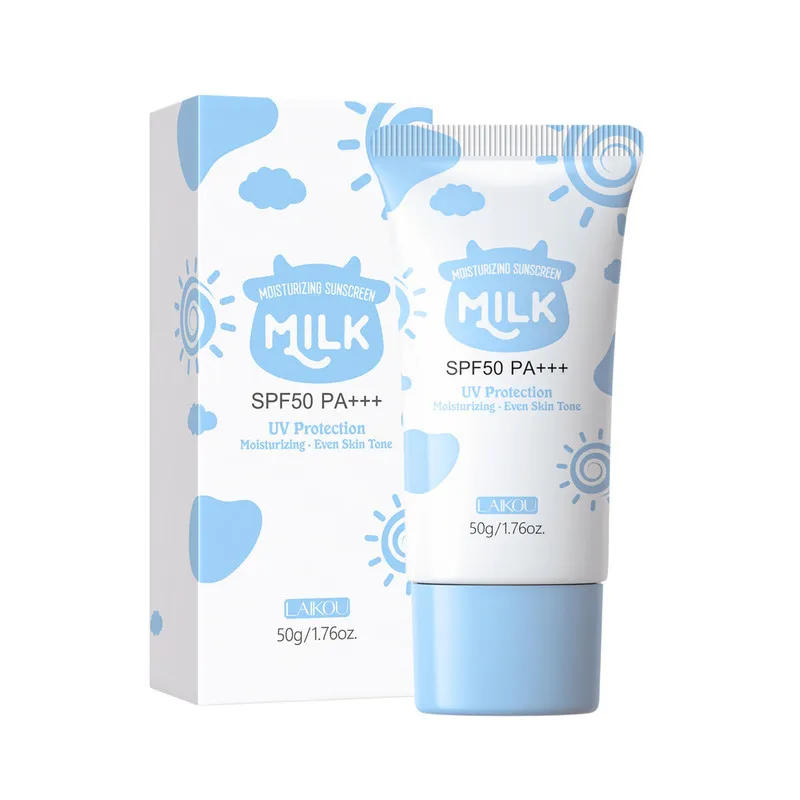 کرم ضد آفتاب بدون رنگ لایکو SPF 50 مدل شیر گاو محافظ UVA ،UVB و PA+++ ، مرطوب کننده، مناسب انواع پوست‌ وزن 50 گرم - تصویر 5