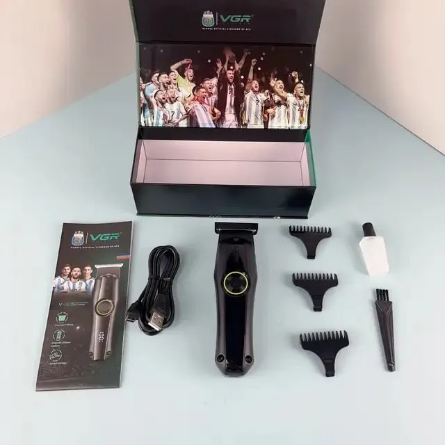 ماشین اصلاح موی سر و صورت شارژی وی جی ار مدل V905b - تصویر 2
