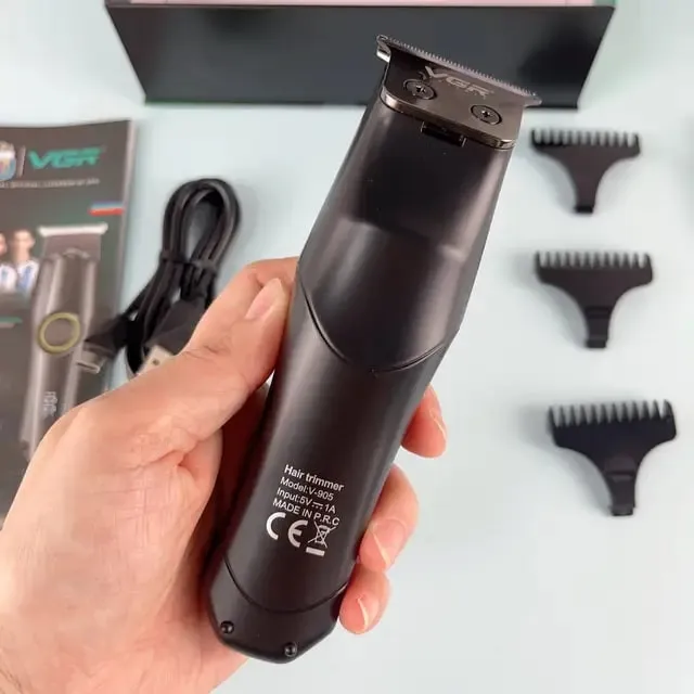 ماشین اصلاح موی سر و صورت شارژی وی جی ار مدل V905b - تصویر 5