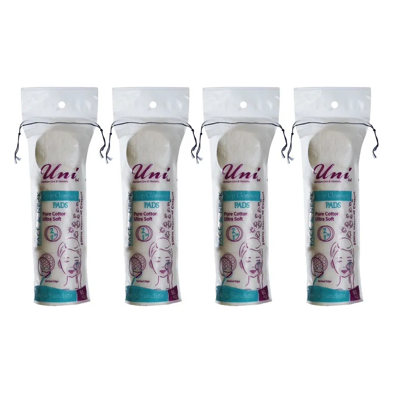 پد پاک کننده آرایش یونی لد مدل Ultra Soft چهار بسته 80 عددی