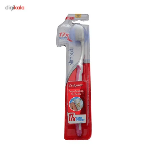 مسواک کلگیت مدل Slim Soft Ultra Compact با برس نرم - تصویر 2