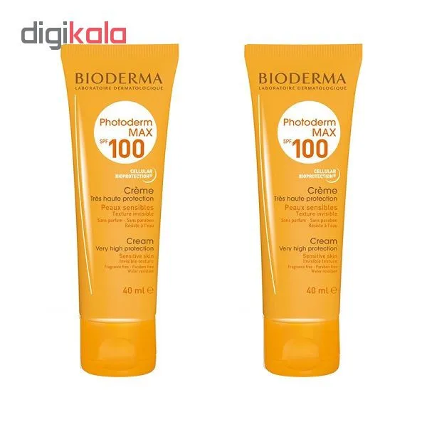 کرم ضد آفتاب بایودرما مدل Photoderm MAX حجم 40 میلی لیتر مجموعه 2 عددی - تصویر 2