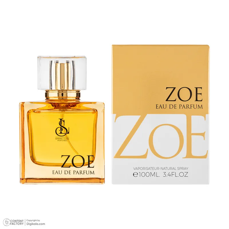 ادوپرفیوم زنانه اسپرینگ لیلیز مدل zoe با رایحه معتدل حجم 100 میلی‌لیتر - تصویر 3