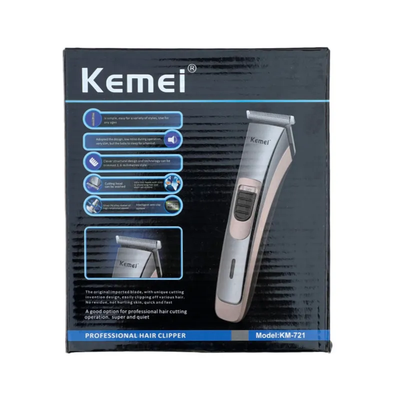 ماشین اصلاح موی سر و صورت شارژی کیمی مدل KM-721 - تصویر 5
