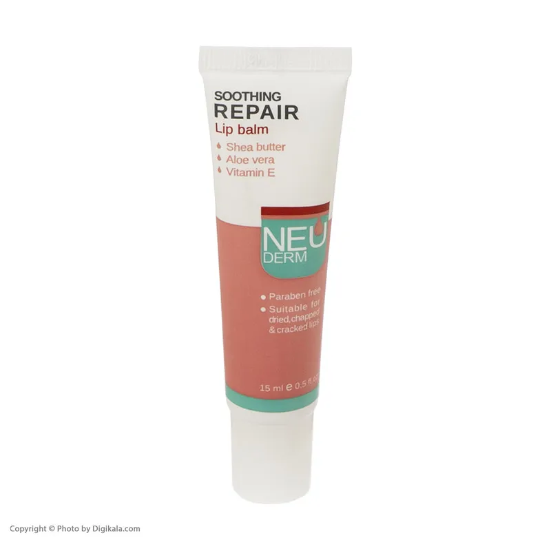 بالم لب مرطوبکننده و آبرسان نئودرم مدل Soothing Repair حجم 15 میلیلیتر با عصاره آلوئهورا، شیباتر و ویتامین E مناسب پوست خشک و حساس بدون الکل و پارابن - تصویر 4