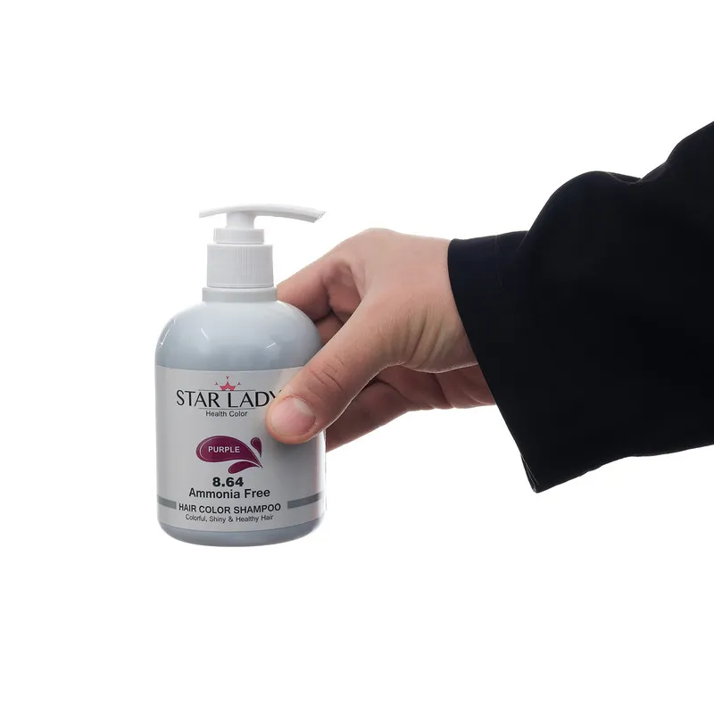 شامپو رنگ مو استارلیدی مدل SHAINY HEALTHY شماره 8.64 حجم 300 میلی لیتر رنگ بنفش ارغوانی - تصویر 3