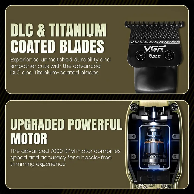 ماشین اصلاح موی سر و صورت وی جی ار مدل V-954 - تصویر 2