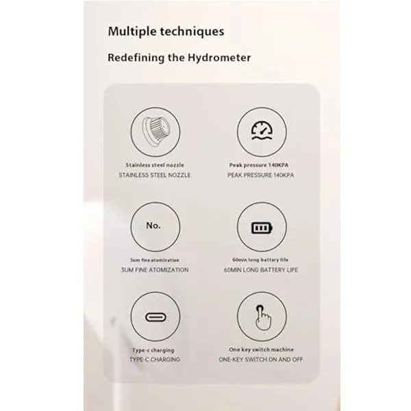 دستگاه آبرسان پوست ام دی اچ ال مدل M-6999 - تصویر 4
