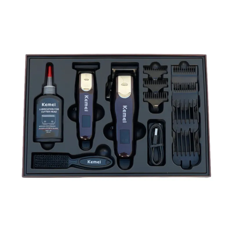 ماشین اصلاح موی سر و صورت کیمی شارژی مدل KM-8526 بسته 2 عددی - تصویر 4