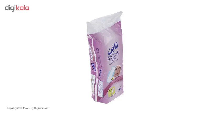 نوار بهداشتی بالدار ناین مدل Pink بسته 10 عددی - تصویر 2