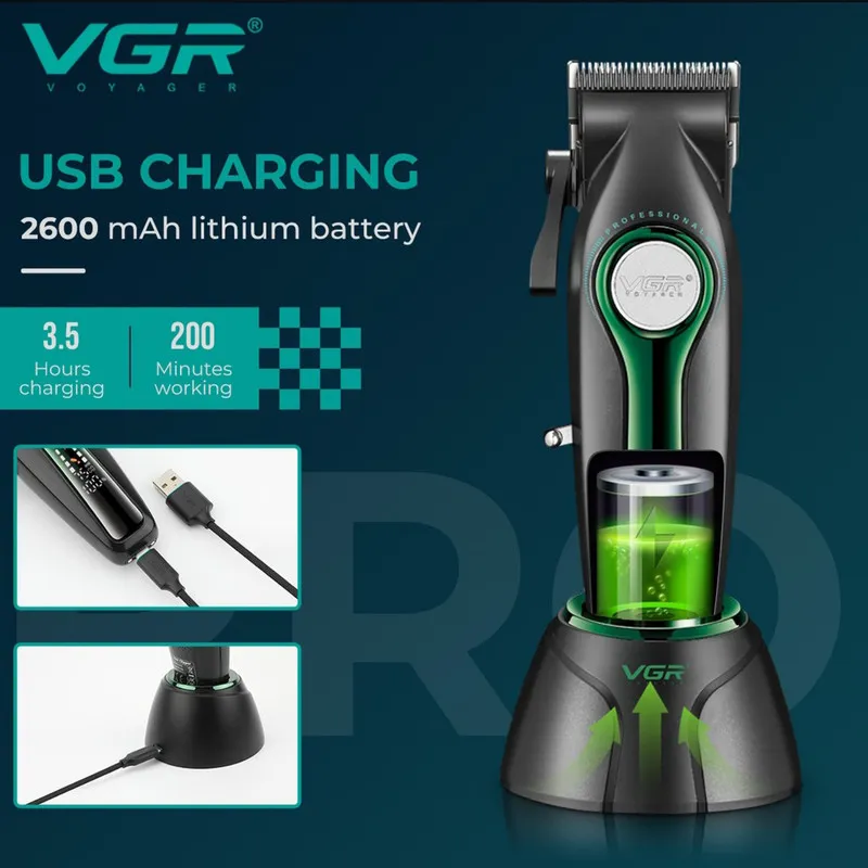 ماشین اصلاح موی سر و صورت وی جی ار مدل v-010 - تصویر 6