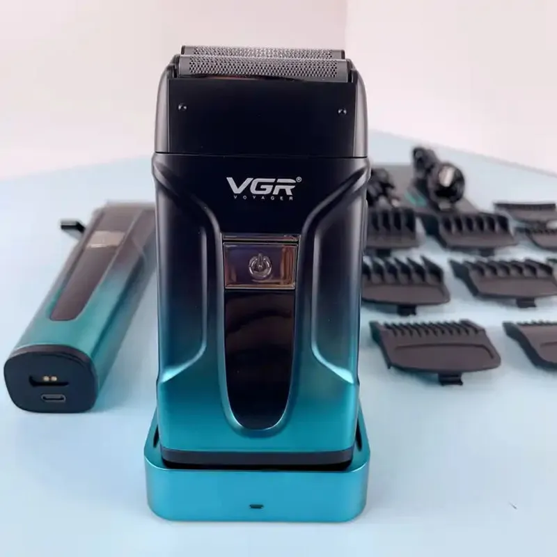 ماشین اصلاح موی سر و صورت وی جی ار مدل v-694 مجموعه 3 عددی - تصویر 3