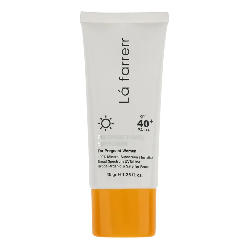 کرم ضد آفتاب بدون رنگ لافارر SPF 40 مدل PREGNANCY SAFE، حاوی محافظ UVA و UVB و PA+++ مناسب پوست بانوان باردار حجم 40 میلیلیتر - تصویر 2