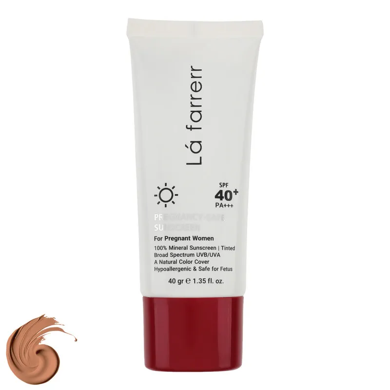 کرم ضد آفتاب رنگی لافارر مناسب دوران بارداری، SPF 40، مدل Pregnant مناسب انواع پوستهای وزن 40 گرم - تصویر 2