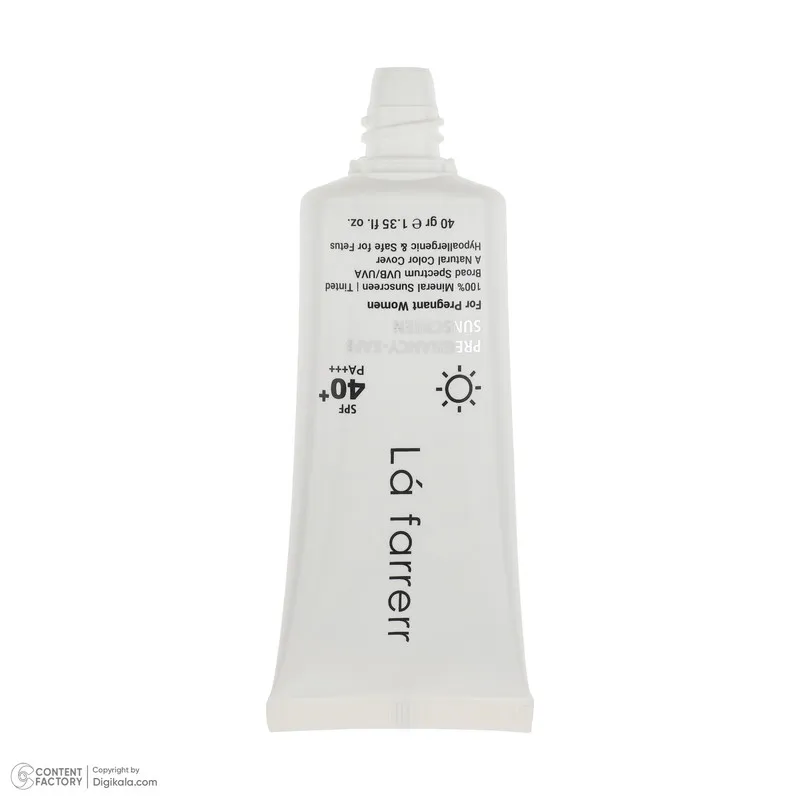 کرم ضد آفتاب رنگی لافارر مناسب دوران بارداری، SPF 40، مدل Pregnant مناسب انواع پوستهای وزن 40 گرم - تصویر 4