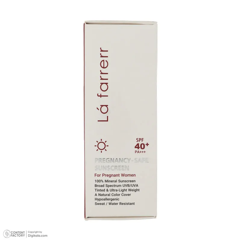 کرم ضد آفتاب رنگی لافارر مناسب دوران بارداری، SPF 40، مدل Pregnant مناسب انواع پوستهای وزن 40 گرم - تصویر 5