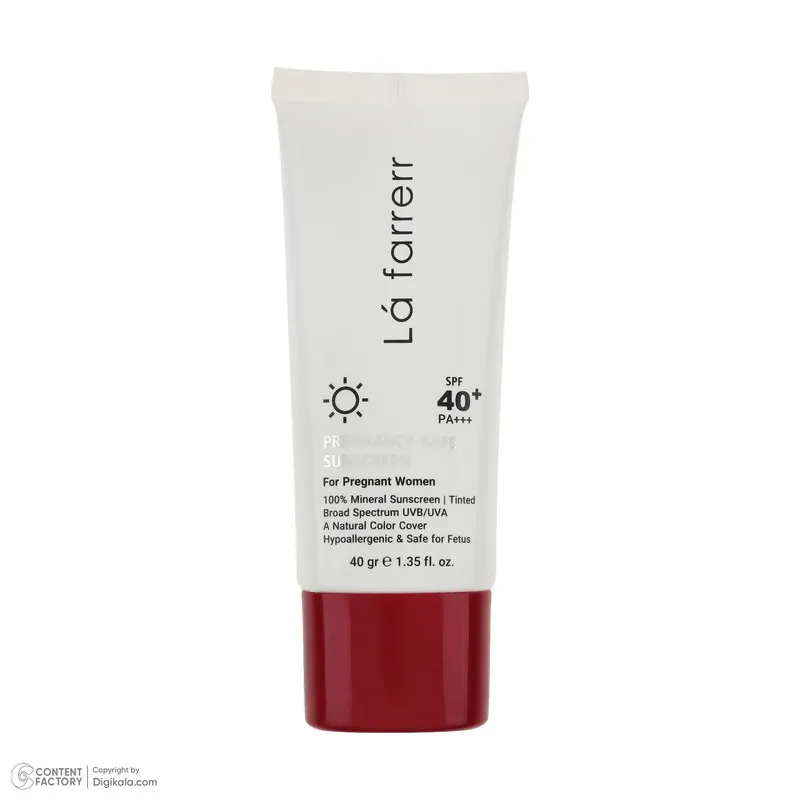 کرم ضد آفتاب رنگی لافارر مناسب دوران بارداری، SPF 40، مدل Pregnant مناسب انواع پوستهای وزن 40 گرم - تصویر 6