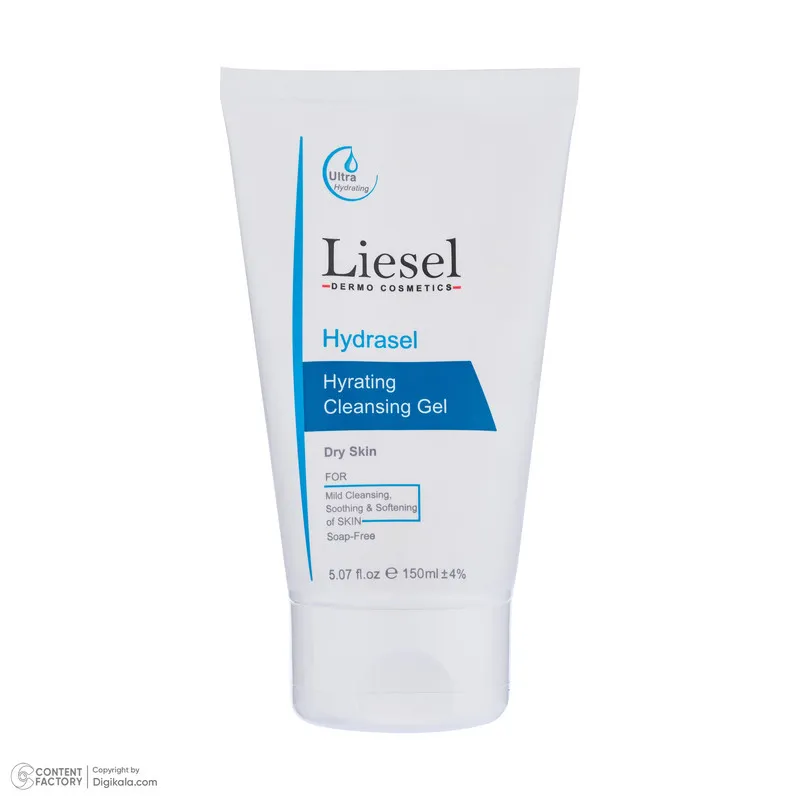 ژل شستشو صورت لایسل مدل Hydrasel مناسب پوستهای خشک حجم 150 میلی لیتر - تصویر 2