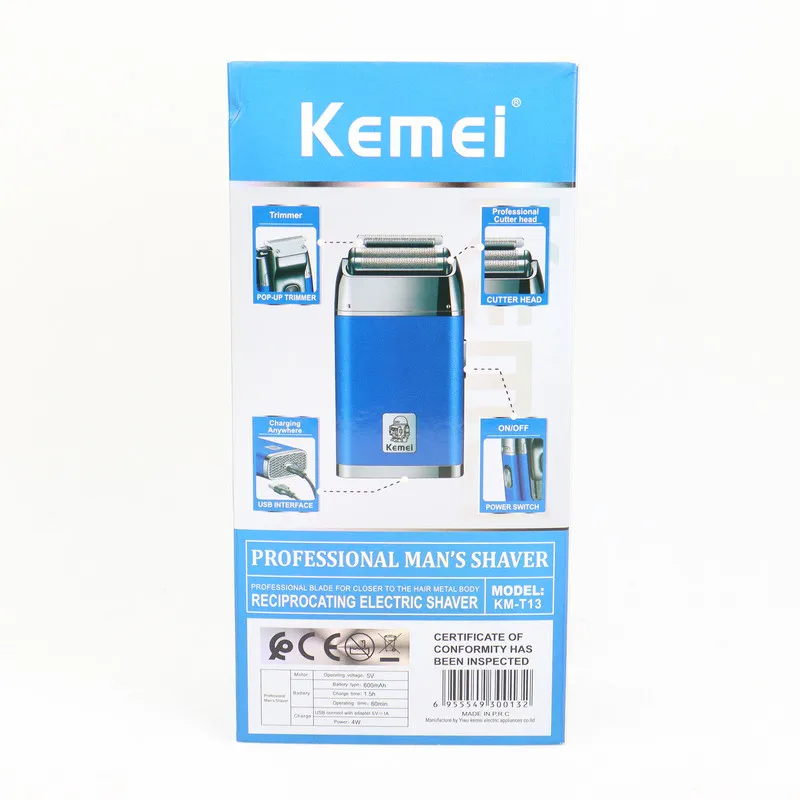 ماشین اصلاح موی صورت شارژی کیمی مدل KM-T13 - تصویر 3