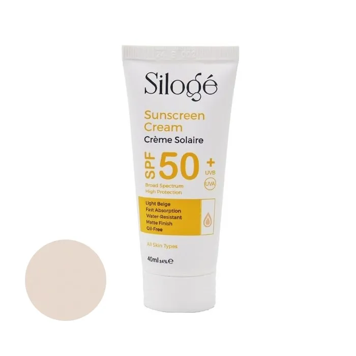 کرم ضدآفتاب رنگی سیلوژه، با SPF50، مدل solaire، حاوی محافظ UVA ،UVB، مناسب پوست‌های خشک و نرمال حجم 40 میلی‌لیتر - تصویر 2