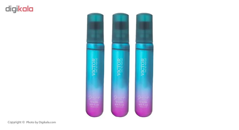 عطر جیبی مردانه ژک ساف مدل Victor حجم 22 میلی لیتر بسته 3 عددی - تصویر 3