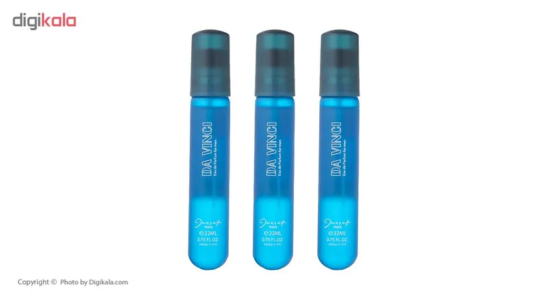 عطر جیبی مردانه ژک ساف مدل Da Vinci حجم 22 میلی لیتر بسته 3 عددی - تصویر 2