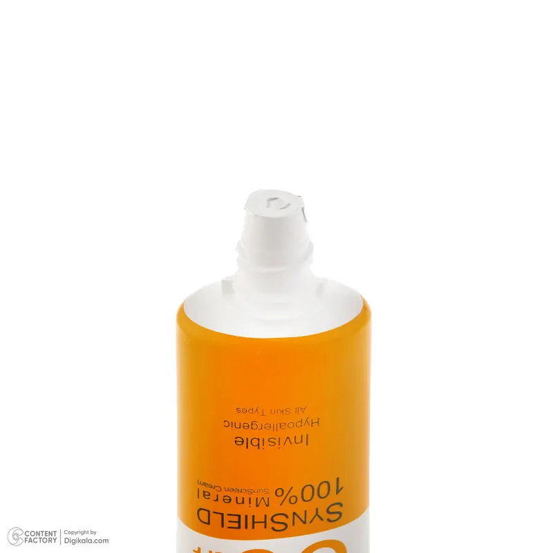 کرم ضد آفتاب بدون رنگ ساین اسکین SPF 50 مدل SYN Shield Mineral محافظ UVA ،UVB، ضد حساسیت، مناسب انواع پوست حجم 50 میلیلیتر - تصویر 2