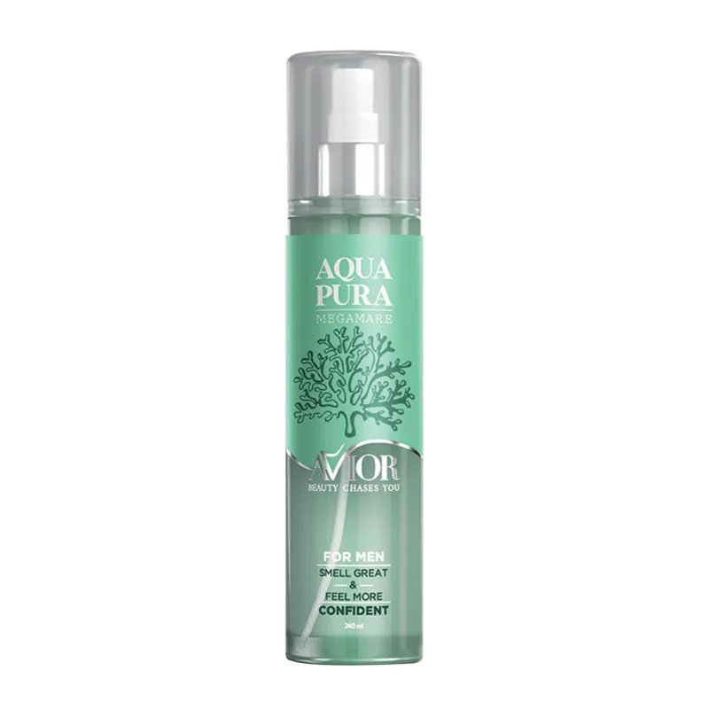 بادی اسپلش مردانه اویور مدل MEGAMARE AQUA PURA حجم 240 میلی لیتر