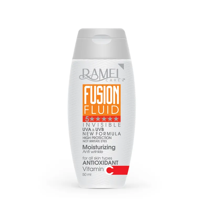 فلوئید ضدآفتاب بی‌رنگ رامل ، با SPF50، حاوی محافظ UVA ،UVB ، فاقد چربی، ضدچروک، مناسب انواع پوست، حجم 50 میلی‌لیتر - تصویر 2