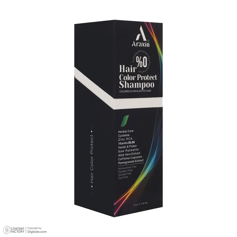 شامپو تثبیت کننده رنگ مو آراکسین مدل Color مناسب برای انواع مو حجم 175 میلیلیتر - تصویر 6