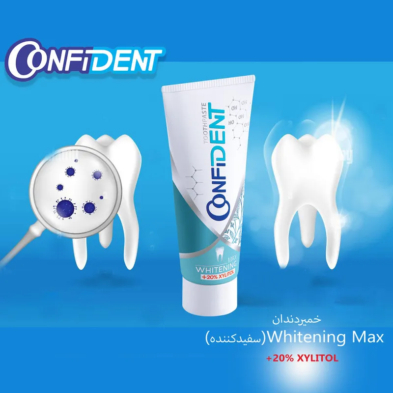 خمیر دندان کانفیدنت مدل Whitening-Max حجم 100 گرم مجموعه 2 عددی - تصویر 4