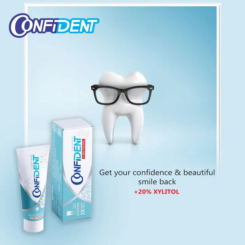 خمیر دندان کانفیدنت مدل Whitening-Max حجم 100 گرم مجموعه 2 عددی - تصویر 6