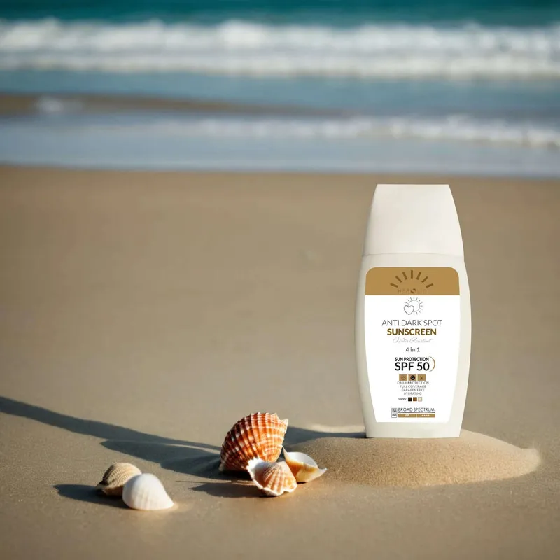 کرم ضد آفتاب و ضد لک رنگی هپسان SPF50 مدل 4در1 محافظ UVA ،UVB و PA++++ و حاوی ویتامین C دارای بافت مخملی مناسب انواع پوست حجم 50 میلی لیتر - تصویر 3