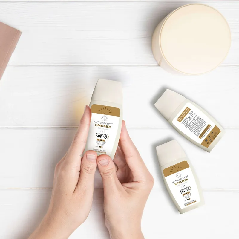 کرم ضد آفتاب و ضد لک رنگی هپسان SPF50 مدل 4در1 محافظ UVA ،UVB و PA++++ و حاوی ویتامین C دارای بافت مخملی مناسب انواع پوست حجم 50 میلی لیتر - تصویر 4