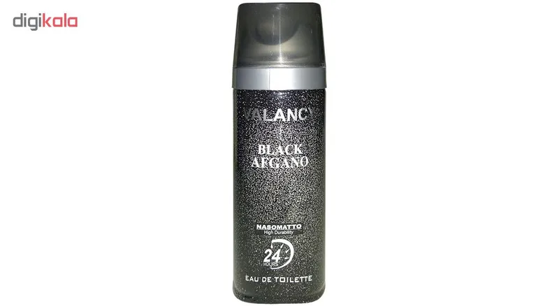 اسپری خوشبو کننده بدن مردانه والانسی مدل Black Afgano حجم 200 میلی لیتر - تصویر 2