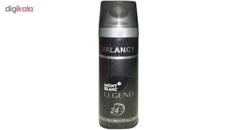 اسپری خوشبو کننده بدن مردانه والانسی مدل Mont Blanc Legend حجم 200 میلی لیتر - تصویر 2