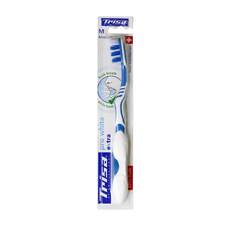مسواک تریزا مدل pro white extra با برس متوسط - تصویر 2