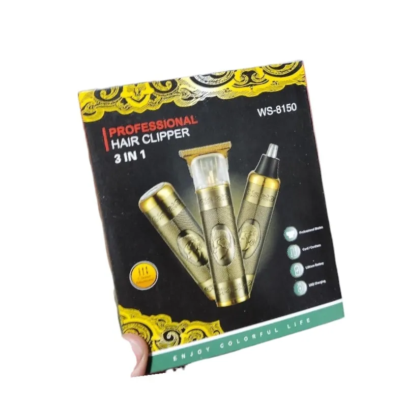 ماشین اصلاح موی صورت شارژی مدل Ws-8150 مجموعه دو عددی - تصویر 2