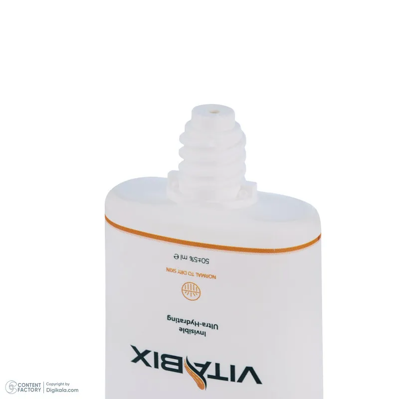 کرم ضد آفتاب بدون رنگ ویتابیکس SPF 50 مدل +Vitamin مناسب پوست خشک حجم 50 میلیلیتر محافظتکننده اشعه UVA و UVB، بدون تست حیوانی، با ماندگاری 2 ساعته - تصویر 5
