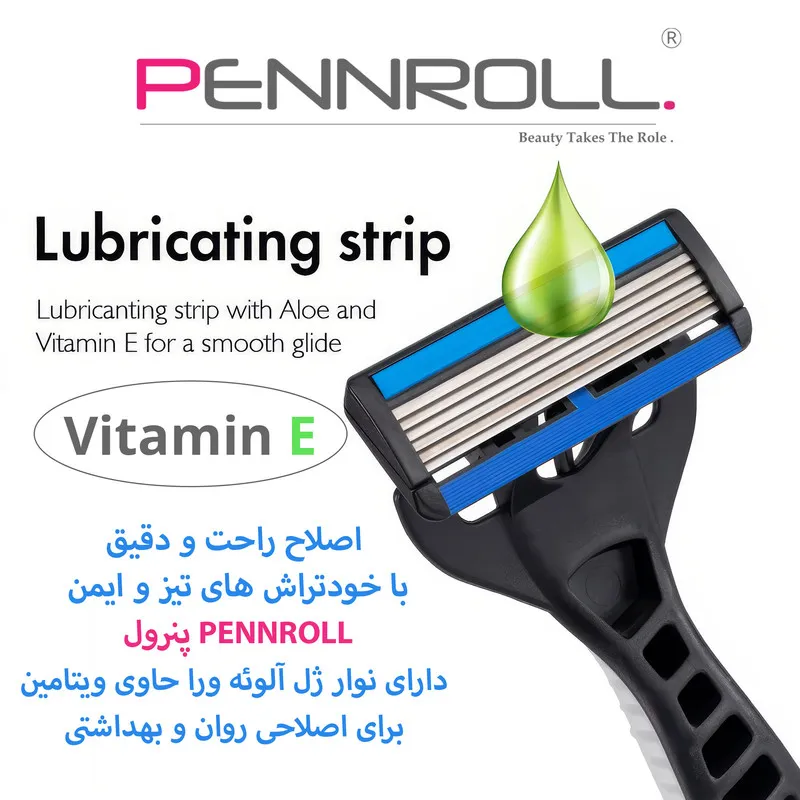 خود تراش پنرول مدل PRCL - TIGER Pro 6 - X2 بسته 2 عددی - تصویر 6