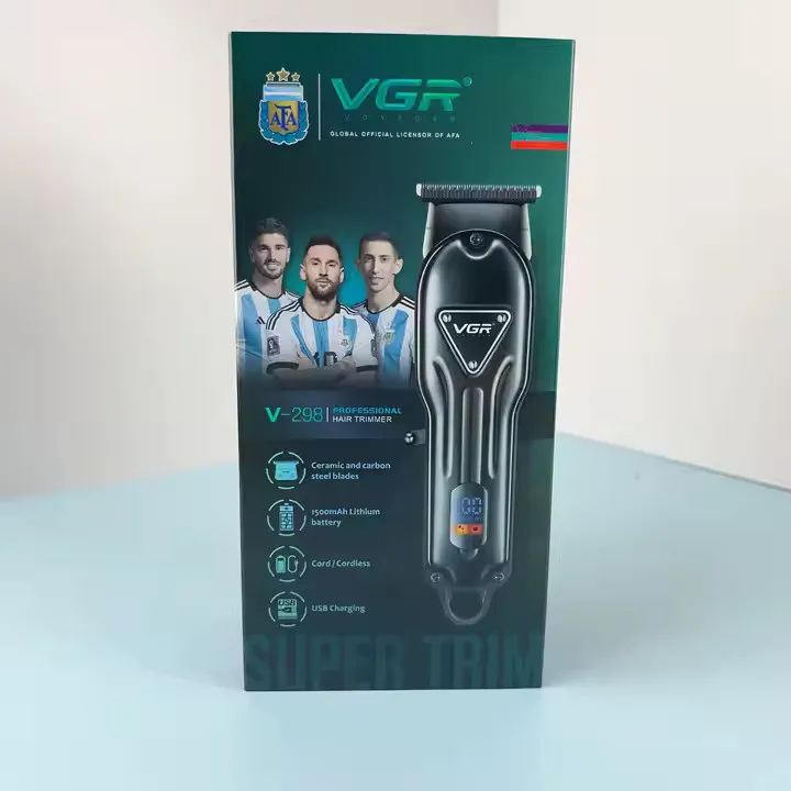 ماشین اصلاح موی سر و صورت شارژی وی جی ار مدل v-298 - تصویر 3